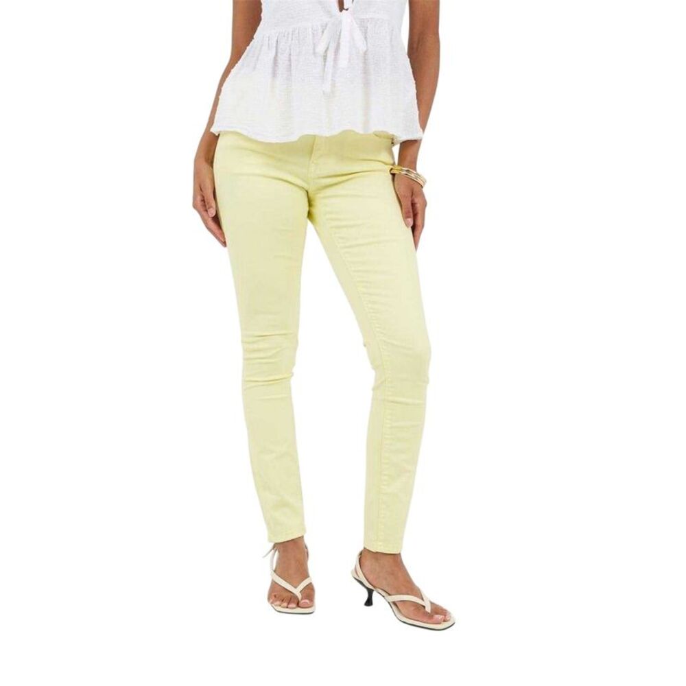 Brave Soul Womens/Ladies Denim 5 Pockets Slim Jeans / Lemon
